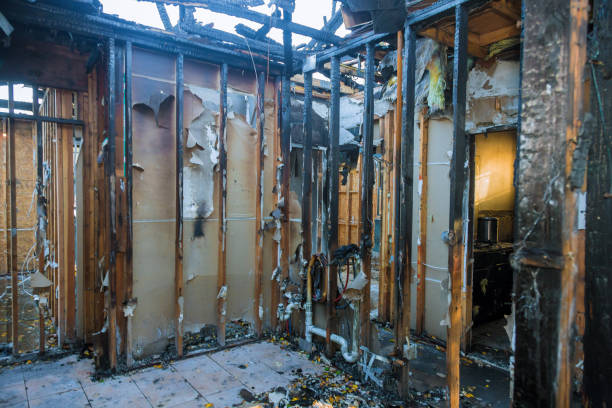 Professional Emergency Fire Cleanup technician working in Kathleen, FL